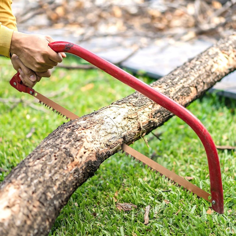 Yaocom 20 Pcs Bow Saw Blade 21 Inch Steel Blade for Tree Cutting Replacement for Quick Work of Wet Wood Green Wood Gardening Log Branches Cutter - Image 4